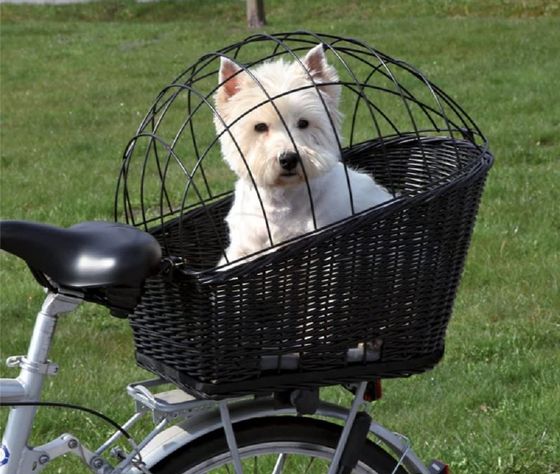 Wicker Rear Mounted Bicycle Basket