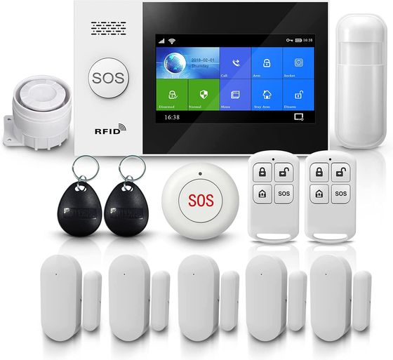 Home WiFi Alarm Kit With Black Fobs