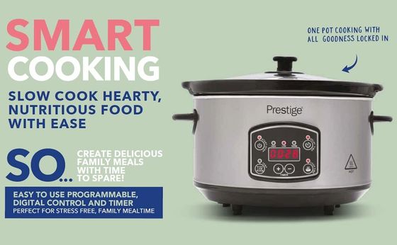 Prestige 5.5 L Slow Cooker Keep Warm