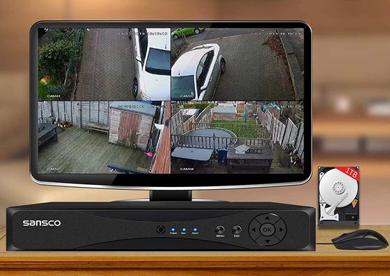 Home CCTV Security With 4 Cameras