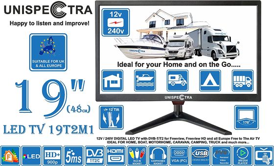 19-Inch LED DVB-T/T2 Freeview TV
