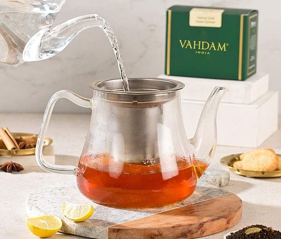 Crystal Clear Teapot In Glass