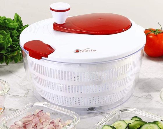 Red Multi Functional Salad Spinner