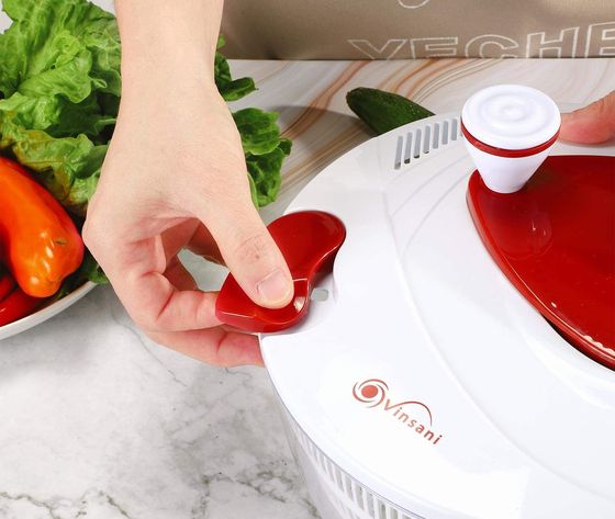 Salad Washer And Spinner In White