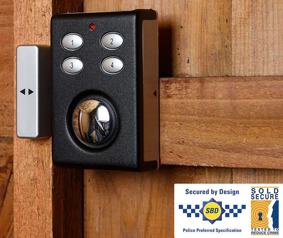 House Or Garage Shed Security Alarm On Door