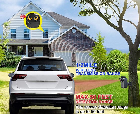 Outdoor Motion Sensor Driveway Alarm With LED