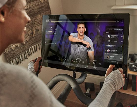 Immersive HD Stationary Exercise Bike With Screen