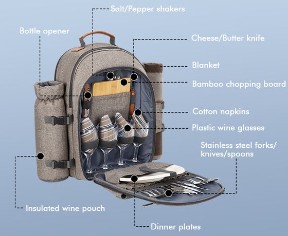 64 Litres 4 Person Insulated Picnic Rucksack