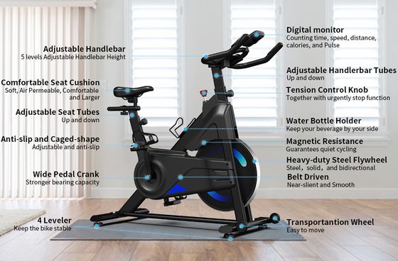 Steel Frame Indoor Cycling Exercise Bike