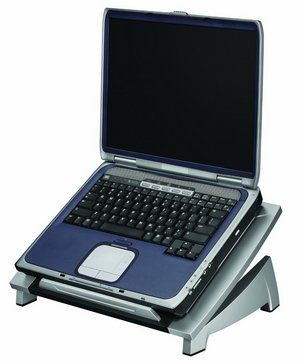 Height Variable Laptop Riser And Stand With Laptop Sitting