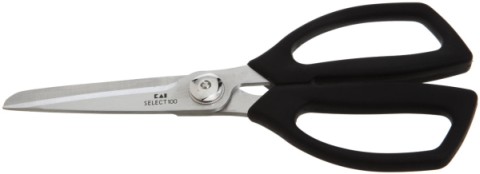 First-Class Wide Sharp Kitchen Scissors With Black Grip Handle