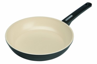 Ceramic Induction Fry Pan With Black Handle
