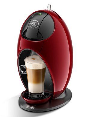 Coffee Machine In Black And Red Exterior