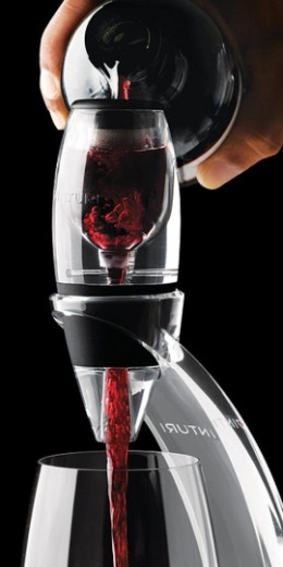 Easy Use Red Wine Aerator On Top Of Bottle