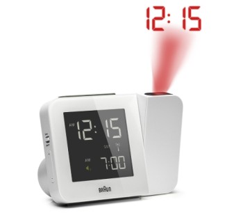 Projection Alarm Clock In White Exterior