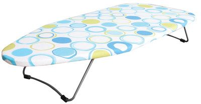 Table Top Fold Up Iron Board With Multi Colour Cover