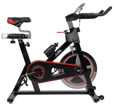 Heavy Duty Exercise Bike In Black And Red