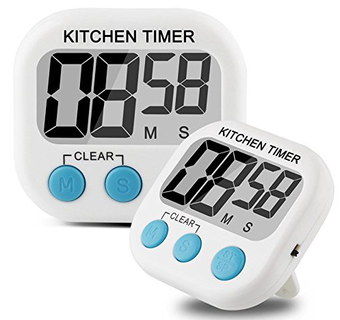 Kitchen Timer Alarm With Blue Buttons
