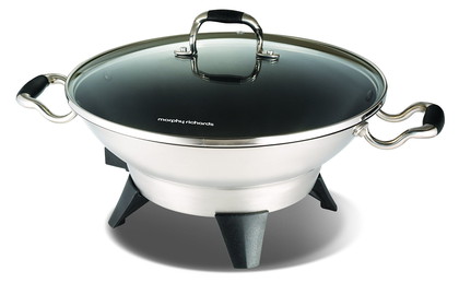 Precision Large Wok With Lid With 3 Handles