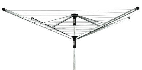 Easy Breeze Circular Rotary Airer In Upright Position