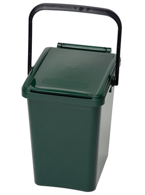 Urba Big 10 Litres Indoor Compost Bin In Moss Green Finish