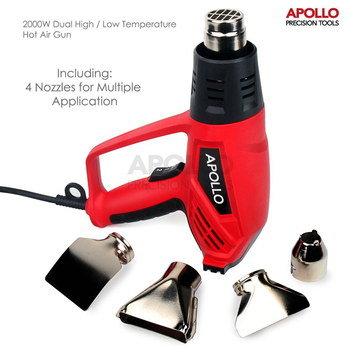Temperature Controlled Heat Gun In Red And Black