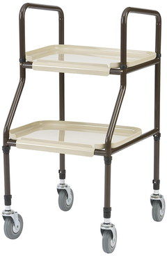Adaptable Zimmer Frame With 2 Cream Trays