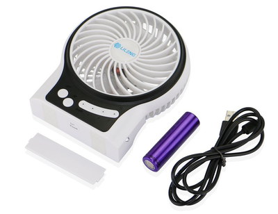 USB Desk Cooling Fan In Black And White