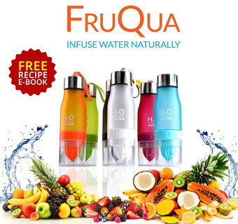 Drink Bottle With Fruit Infuser With eBook