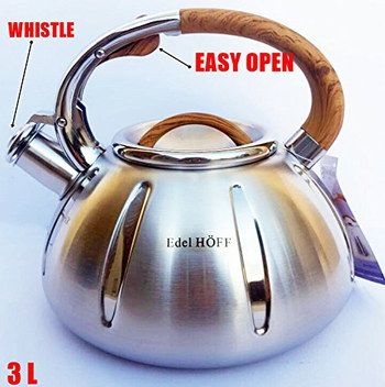 Steel Kettle For Induction Hob With Bakelite Grip
