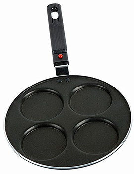 Metal Mini Pancake Pan With 4 Holes