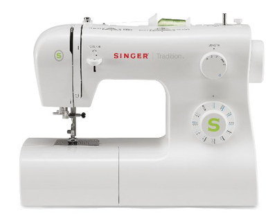White Sewing Machine With Curvy Style