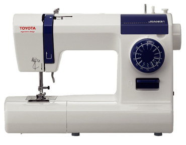 Sewing Machine With Dark Blue Round Dial