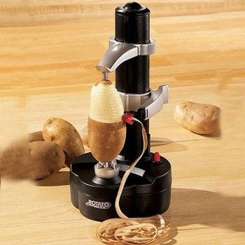 Rotating Potato Peeler Machine In Black