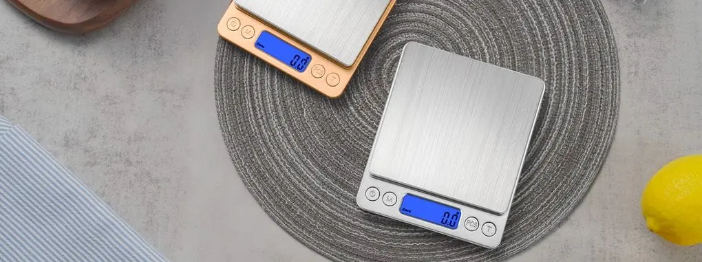 2 Food Scales With Steel Platforms