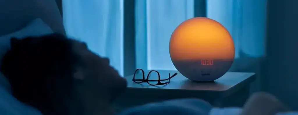 Sunset Lamp On Night Stand