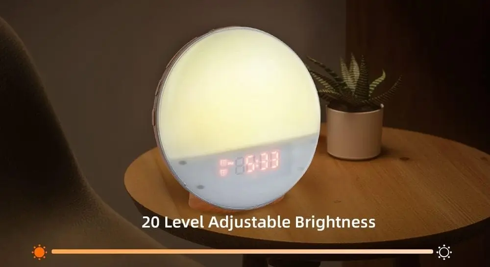 McBazel Sunrise Alarm Clock On Table