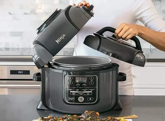 Ninja Air Fryer Lid Opened
