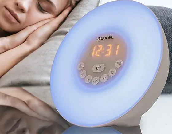 Roxel Alarm Wake-Up Light Show Time