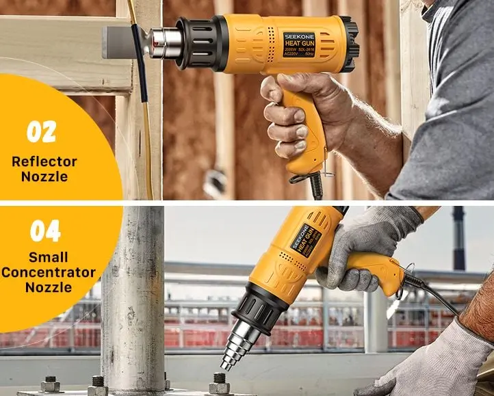 Seekone Heat Gun Removing Paint On Frame