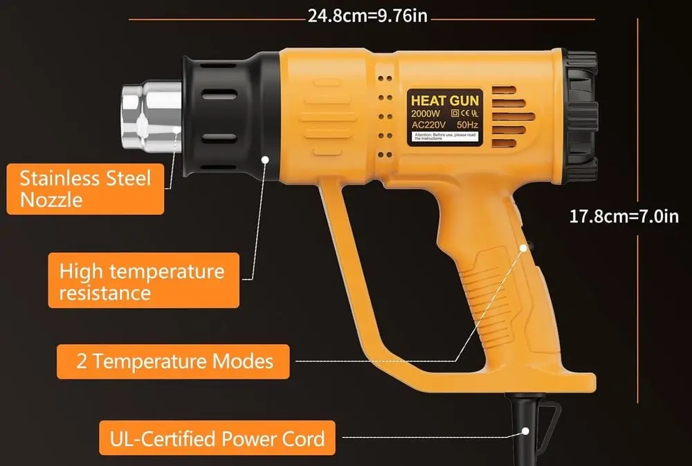 Takgiko Paint Stripping Heat Gun Steel Nozzle