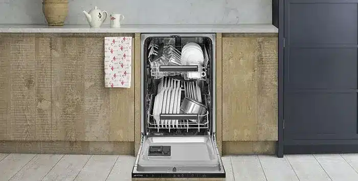 Standalone Dishwasher With Door Open