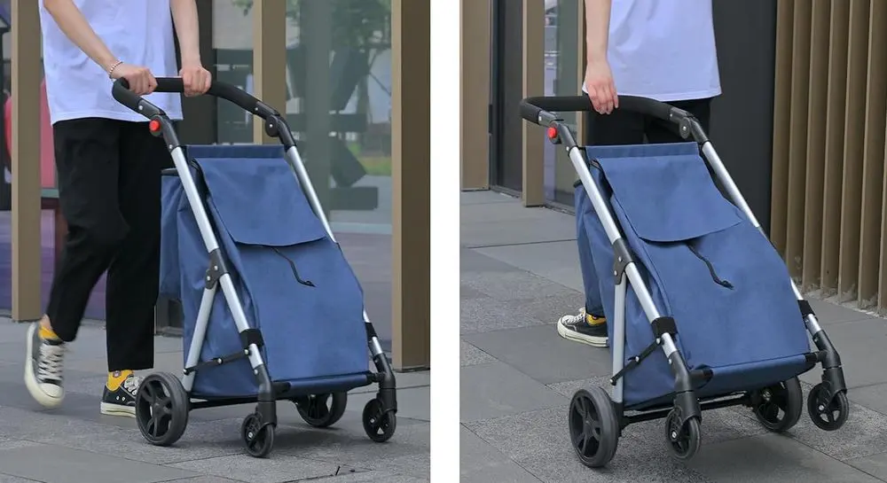 Leuya 46L Shopping Trolley In Blue