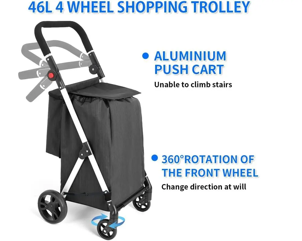 Leuya 4 Wheel Insulated Trolley 360 Degrees