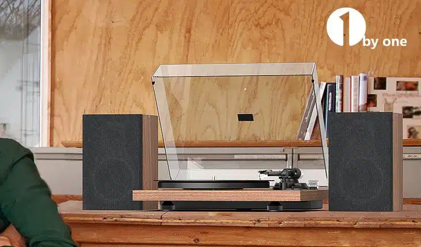 1 By One Hi-Fi Turntable Player With Hood