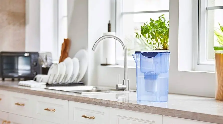 Water Jug Filtration System In Light Blue