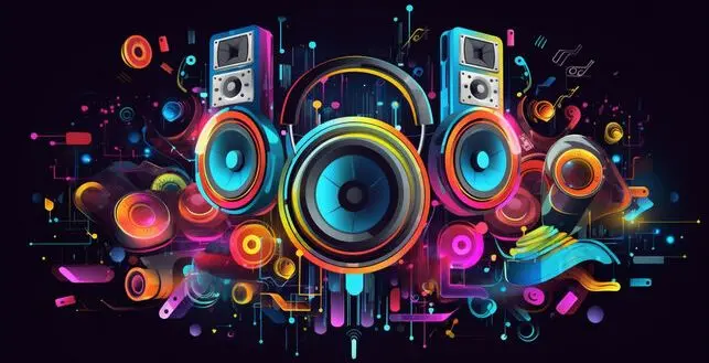 Home Stereo System Speakers Multi Colours