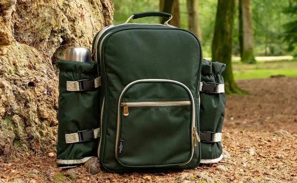 Wine Picnic Backpack In Black