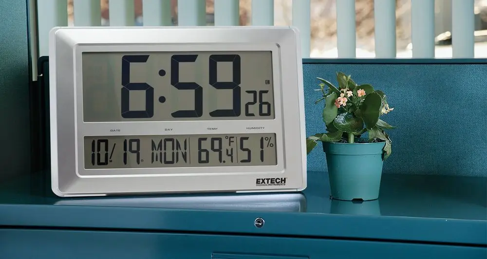 Internet Alarm Clock On Desk