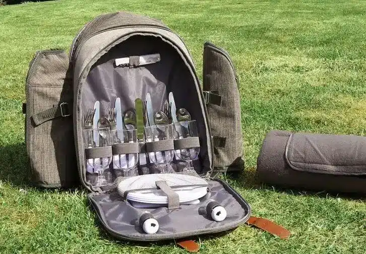 Grey Luxury Picnic Backpack